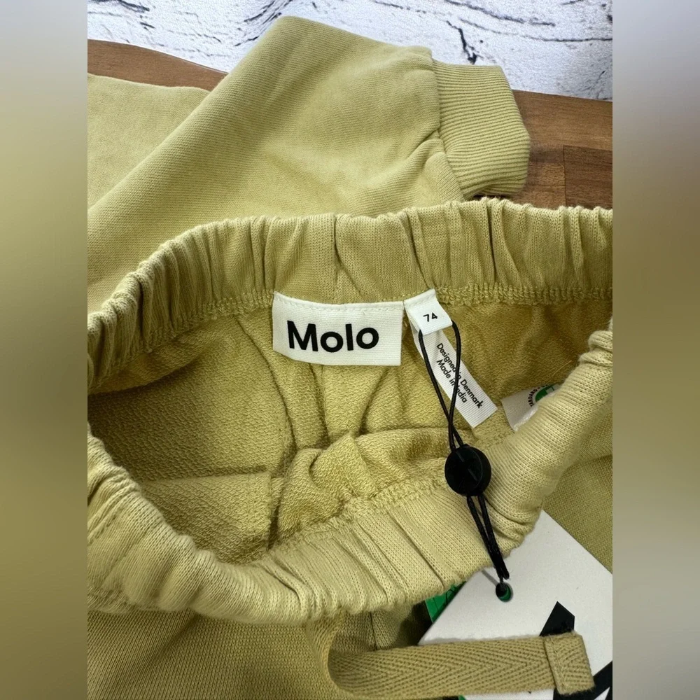 Molo Kids Yellow/Green Sweatshirt & Shorts Set NWT